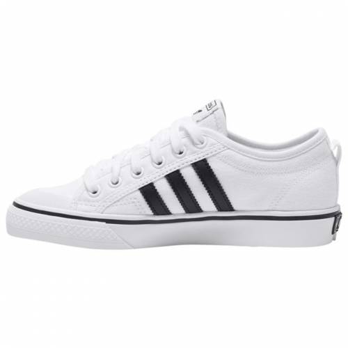 アディダス ADIDAS ORIGINALS アディダス オリジナルス 白色 ホワイト 黒色 ブラック 【 ADIDAS ORIGINALS NIZZA WHITE BLACK 】 キッズ ベビー マタニティ