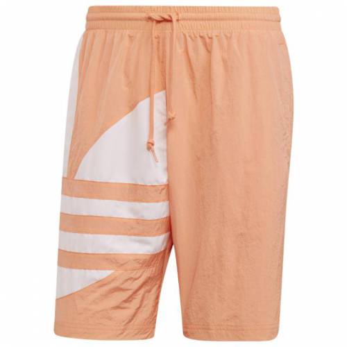 アディダス ADIDAS ORIGINALS アディダス オリジナルス トレフォイル ショーツ ハーフパンツ 【 ADIDAS ORIGINALS BIG TREFOIL TAPE SHORTS CHALK CORAL 】 メンズファッション ズボン パンツ