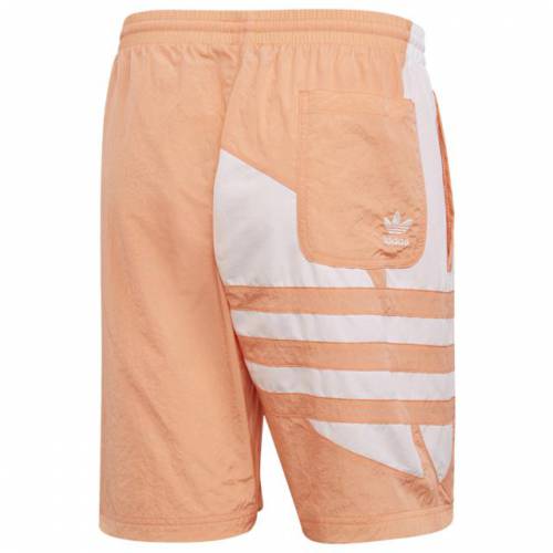 アディダス ADIDAS ORIGINALS アディダス オリジナルス トレフォイル ショーツ ハーフパンツ 【 ADIDAS ORIGINALS BIG TREFOIL TAPE SHORTS CHALK CORAL 】 メンズファッション ズボン パンツ