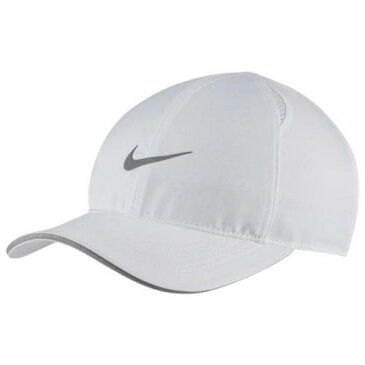ナイキ NIKE ドライフィット キャップ キャップ 帽子 白 ホワイト 銀色 シルバー 【 DRIFIT WHITE SILVER NIKE FEATHERLIGHT CAP REFLECTIVE 】 バッグ キャップ 帽子 メンズキャップ 帽子