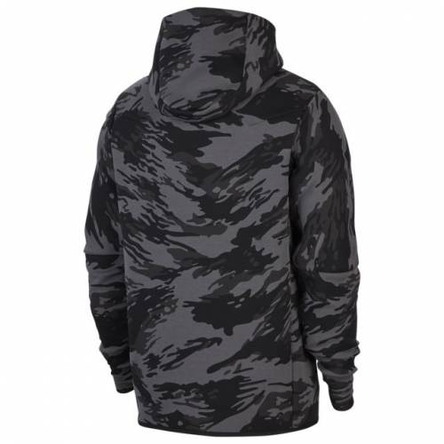 ナイキ NIKE テック フリース フーディー パーカー 灰色 グレー 黒色 ブラック FULLジップフーディー 【 NIKE TECH FLEECE IRON GREY BLACK 】 メンズファッション コート ジャケット