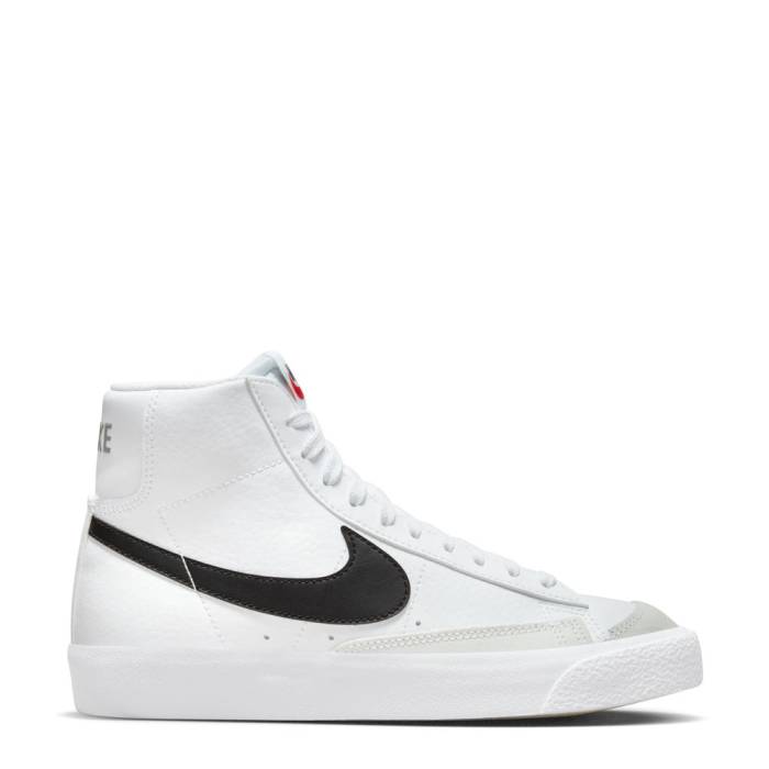 ナイキ Nike 【 Blazer Mid '77 Youth White/Black/Team Orange 】 ブレイザー ミッド ジュニア キッズ 白色 ホワイト 黒色 ブラック Team チーム orange 橙・オレンジ