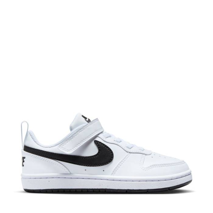 ナイキ Nike 【 Court Borough Low Recraft Kids White/Black 】 コート ジュニア キッズ 白色 ホワイト 黒色 ...