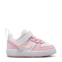 ナイキ Nike 【 Court Borough Low Recraft Toddler White/Pink Foam 】 コート キッズ ベビー マタニティ...