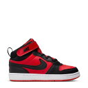 ナイキ Nike 【 Court Borough Mid 2 Kids University Red/Black/White 】 コート ミッド ジュニア キッ...