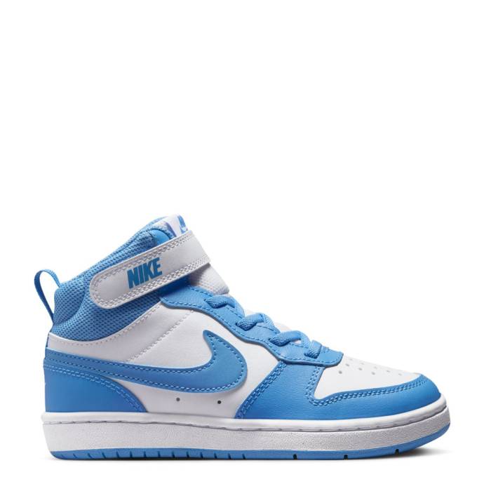 ʥ Nike  Court Borough Mid 2 Kids White/Blue Beyond   ߥå ˥ å  ۥ磻...