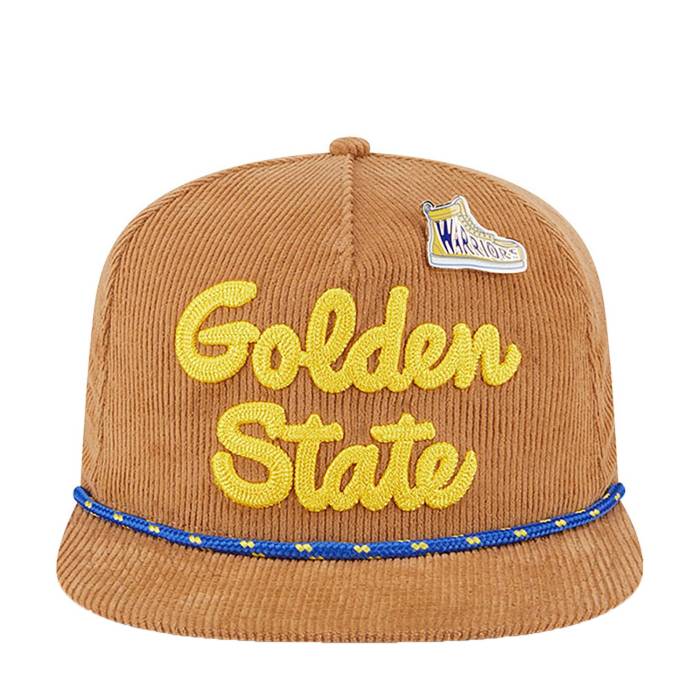 ニューエラ New Era 【 Warriors 2025 Nba Asg Corduroy Golfer Unisex Light Bronze 】 ウォリアーズ ..