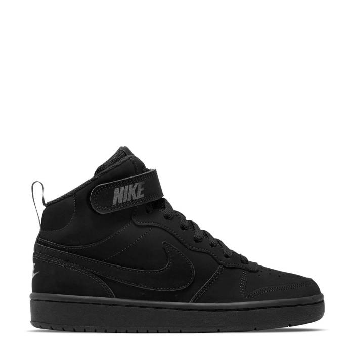 ʥ Nike  Court Borough Mid 2 Youth Nubuck/Black/Black   ߥå ˥ å  ֥...