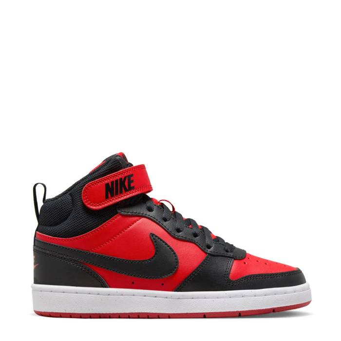 ʥ Nike  Court Borough Mid 2 Youth University Red/Black/White   ߥå ˥ ...