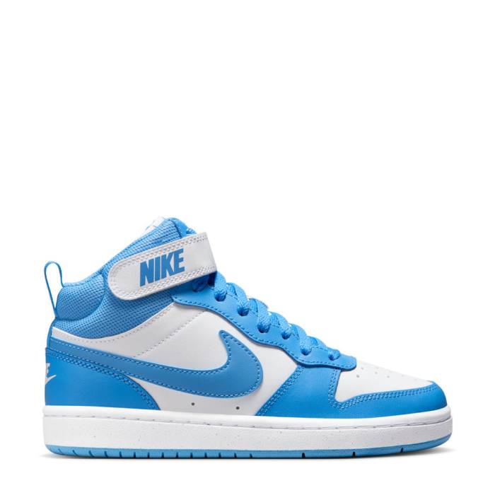 ナイキ Nike 【 Court Borough Mid 2 Youth White/Blue Beyond 】 コート ミッド ジュニア キッズ 白色 ホワイ...