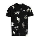 ナイキ Nike 【 Club Energy Aop Tee Youth Black 】 クラブ エナジー Tシャツ キッズ ベビー マタニティ キッズファッション トップス Tシャツ カットソー ジュニア キッズ 黒色 ブラック