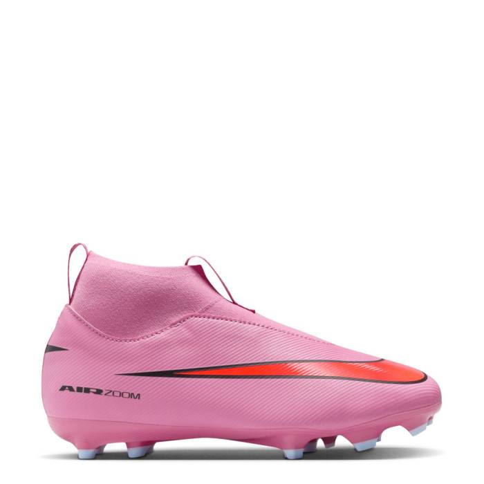 ナイキ Nike 【 Mercurial Superfly 10 Academy Fg/Mg Youth Magic Flamigo/Black/Total Crimson 】 アカデミー ジュニア キッズ マジック 黒色 ブラック クリムゾン