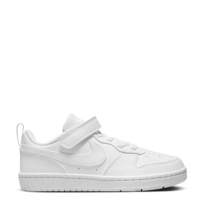 ナイキ Nike 【 Court Borough Low Recraft Kids White/White/White 】 コート ジュニア キッズ 白色 ホワ...