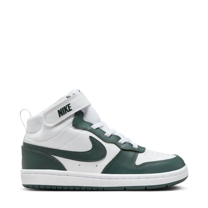 ナイキ Nike 【 Court Borough Mid 2 Kids White/Vintage Green 】 コート ミッド ジュニア キッズ 白色 ホワ...