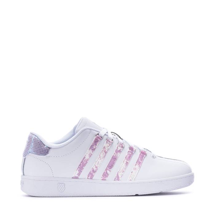 ケースイス K-Swiss 【 Classic Vn Youth White/Lilac Snow 】 クラシック ジュニア キッズ 白色 ホワ..