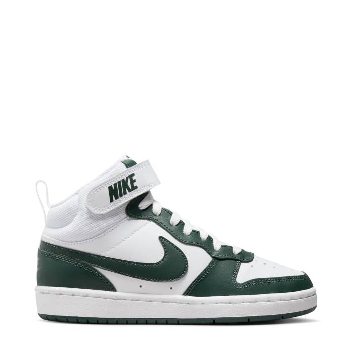 ナイキ Nike 【 Court Borough Mid 2 Youth White/Vintage Green 】 コート ミッド ジュニア キッズ 白色 ホ...