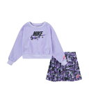 ナイキ Nike 【 Fresh Cut Skort Set Toddler Black 】 フレッシュ キッズ ベビー マタニティ ベビーファッション 上下セット セットアップ ベビー 黒色 ブラック