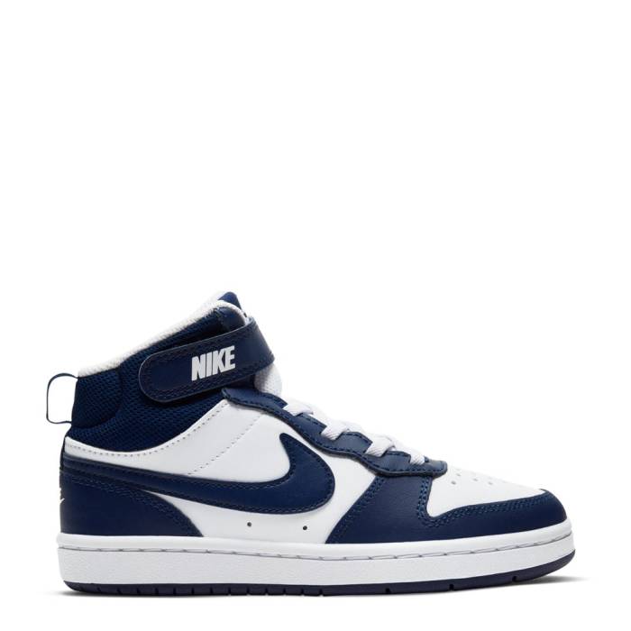 ʥ Nike  Court Borough Mid 2 Kids White/Blue Void/Signal Blue   ߥå ˥ ...