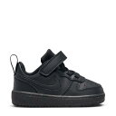 ナイキ Nike 【 Court Borough Low Recraft Toddler Black/Black/Black 】 コート キッズ ベビー マタニ...