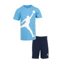 ナイキ ジョーダン Jordan 【 Jumbo Jumpman Short Set Toddler Midnight Navy 】 ジャンボ Jumpman ジャンプマン キッズ ベビー マタニティ ベビーファッション 上下セット セットアップ ベビー 紺色 ネイビー