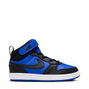 ナイキ Nike 【 Court Borough Mid 2 Kids Game Royal/Black/White 】 コート ミッド ジュニア キッズ Ga...
