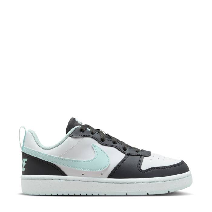 ナイキ Nike 【 Court Borough Low Recraft Youth Anthracite/ Glacier Blue/White 】 コート ...