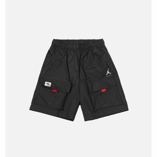 ナイキ ジョーダン ジャンプマン ウーブン ショーツ ハーフパンツ メンズ 黒色 ブラック 赤 レッド 【 WOVEN RED JORDAN JUMPMAN SHORTS MENS BLACK 】