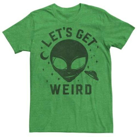 LICENSED CHARACTER キャラクター Tシャツ ヘザー 【 HEATHER LICENSED CHARACTER LETS GET WEIRD ALIEN TEE KELLY 】 メンズファッション トップス Tシャツ カットソー
