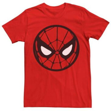 LICENSED CHARACTER キャラクター アイコン ロゴ Tシャツ 赤 レッド 【 RED LICENSED CHARACTER MARVEL SPIDERMAN MASK ICON LOGO TEE 】 メンズファッション トップス Tシャツ カットソー