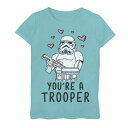 グラフィック Tシャツ 青色 ブルー スターウォーズ YOU'RE 【 STAR WARS A TROOPER FLOATING HEARTS GRAPHIC TEE / TAHI BLUE 】 キッズ ベビー マタニティ トップス カットソー