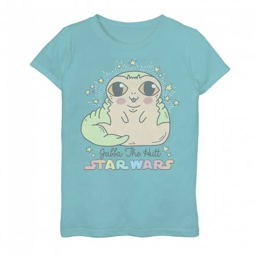 グラフィック Tシャツ 青色 ブルー スターウォーズ 【 STAR WARS CUTE CARTOON JABBA THE HUTT GRAPHIC TEE / TAHI BLUE 】 キッズ ベビー マタニティ トップス カットソー