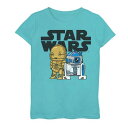 グラフィック Tシャツ 青色 ブルー スターウォーズ 【 STAR WARS C-3PO R2-D2 DROID GRAPHIC TEE / TAHI BLUE 】 キッズ ベビー マタニティ トップス カットソー