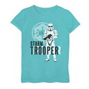 キャラクター ギャラクシー ストームトゥルーパー グラフィック Tシャツ 青色 ブルー スターウォーズ 【 LICENSED CHARACTER STAR WARS GALAXY OF ADVENTURES STORMTROOPER GRAPHIC TEE / TAHI BLUE 】 キッズ ベビー