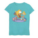 キャラクター バブル Tシャツ 青色 ブルー 【 LICENSED CHARACTER BUBBLE GUPPIES GROUPER READS TEE / TAHI BLUE 】 キッズ ベビー マタニティ トップス カットソー