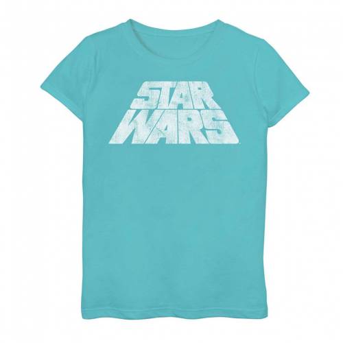 キャラクター ビンテージ ヴィンテージ ロゴ グラフィック Tシャツ 青色 ブルー S' スターウォーズ 【 LICENSED CHARACTER 7-16 STAR WARS VINTAGE LOGO GRAPHIC TEE / TAHI BLUE 】 キッズ ベビー マタニティ トッ