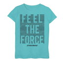 キャラクター グラフィック Tシャツ 青色 ブルー S' スターウォーズ 【 LICENSED CHARACTER 7-16 STAR WARS FEEL THE FORCE GRAPHIC TEE / TAHI BLUE 】 キッズ ベビー マタニティ トップス カットソー