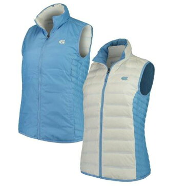 UNBRANDED 青色 ブルー ノース カロライナ リバーシブル ベスト 白色 ホワイト ノースカロライナ ターヒールズ 【 UNBRANDED COLUMBIA WHITE CAROLINA BLUE LAKE 22 REVERSIBLE PUFFER VEST UNC 】