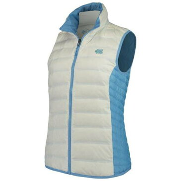 UNBRANDED 青色 ブルー ノース カロライナ リバーシブル ベスト 白色 ホワイト ノースカロライナ ターヒールズ 【 UNBRANDED COLUMBIA WHITE CAROLINA BLUE LAKE 22 REVERSIBLE PUFFER VEST UNC 】