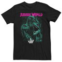 キャラクター ラプターズ Tシャツ 黒色 ブラック 【 LICENSED CHARACTER JURASSIC WORLD TWO RAPTORS TEE / ...