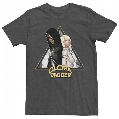 マーベル Tシャツ チャコール ヘザー 【 MARVEL CLOAK AND DAGGER BACK TO TEE / CHARCOAL HEATHER 】 メンズファッション トップス カットソー