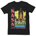 LN^[ re[W Be[W TVc F ubN y LICENSED CHARACTER NASA VINTAGE SPACE PROGRAM POSTER TEE / BLACK z Yt@bV gbvX Jbg\[