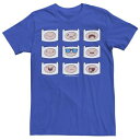 LN^[ ^C TVc FINN'S y LICENSED CHARACTER ADVENTURE TIME MANY FACES GRID TEE / ROYAL z Yt@bV gbvX Jbg\[