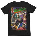 キャラクター Tシャツ 黒色 ブラック 【 LICENSED CHARACTER THE BIG BANG THEORY BAZINGA COMIC COVER TEE / BLACK 】 メンズファッション トップス カットソー