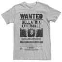 キャラクター グラフィック Tシャツ 銀色 シルバー 【 LICENSED CHARACTER HARRY POTTER BELLATRIX LESTRANGE WANTED NEWSPAPER GRAPHIC TEE / SILVER 】 メンズファッション トップス カットソー