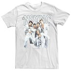 キャラクター Tシャツ 白色 ホワイト 【 LICENSED CHARACTER NSYNC GROUP SHOT PORTRAIT TEE / WHITE 】 メンズファッション トップス カットソー