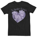 キャラクター Tシャツ 黒色 ブラック 【 LICENSED CHARACTER ED, EDD EDDY THE KANKER SISTERS HEART PORTRAIT TEE / BLACK 】 メンズファッション トップス カットソー