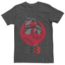 【★Fashion THE SALE★7/12午前10時迄】レベル ロゴ Tシャツ チャコール ヘザー スターウォーズ : 【 STAR WARS THE LAST JEDI BB-8 REBEL LOGO TEE / CHARCOAL HEATHER 】 メンズファッション トップス カットソー