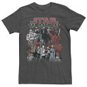 【★Fashion THE SALE★7/12午前10時迄】Tシャツ チャコール ヘザー スターウォーズ : 【 STAR WARS THE LAST JEDI ORDER AGAINST RESISTANCE TEE / CHARCOAL HEATHER 】 メンズファッション トップス カットソー