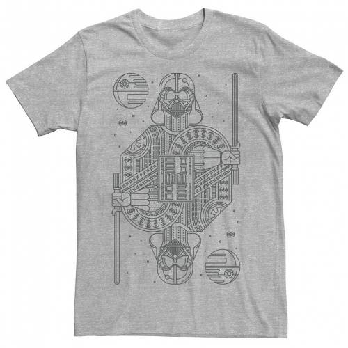 アート Tシャツ ヘザー スターウォーズ 【 STAR WARS DARTH VADER LINE ART TEE / ATHLETIC HEATHER 】 メンズファッション トップス カットソー
