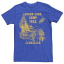 TVc X^[EH[Y '83 y STAR WARS EWOK ENDOR LAKE CAMP COUNSELOR TEE / ROYAL z Yt@bV gbvX Jbg\[